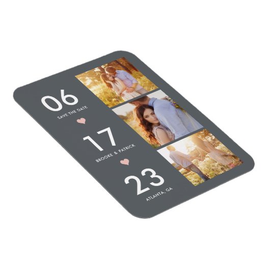 De duurzame KLEUR van de Datum EDITABLE bewaart de Magneet (Rechterzijde)