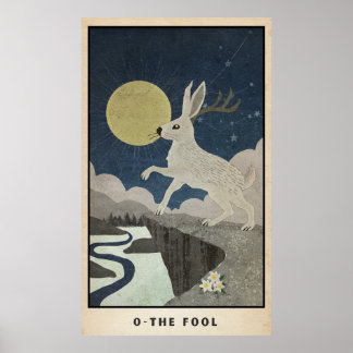 De Dwaas Major Arcana Poster met de Jackalope