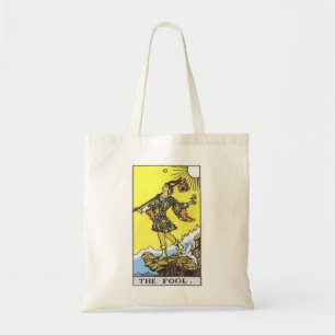 De dwaas tarot kaart canvas tas