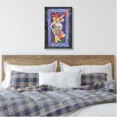 De Dwaas Tarotkaart Canvas Afdruk (Insitu (Slaapkamer))