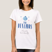 De Dynamos Disco Bridesmaid santorini musical T-shirt (Voorkant)