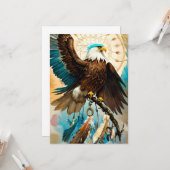De Eagle Dreamcatcher | plat Wenskaart Kaart (Voorkant / Achterkant in situ)