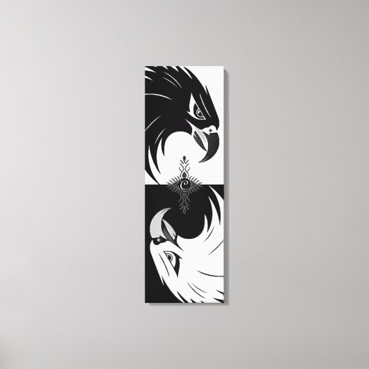 De "Eagle Eye" gestrekte canvas print (Voorkant)