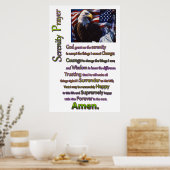 De Eagle van de Serenity Prayer Poster (Keuken)