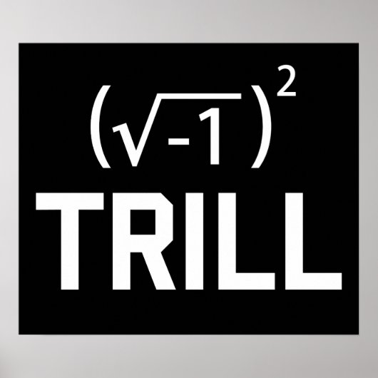 De echte Aantallen zijn Trill Poster (Voorkant)