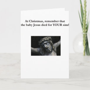 De echte betekenis van Kerstmis Feestdagen Kaart