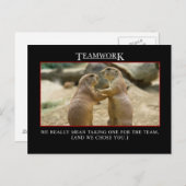 De echte betekenis van teamwork briefkaart (Voorkant / Achterkant)