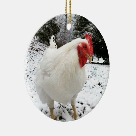 De echte Boo-kerstversiering Keramisch Ornament (Rechts)