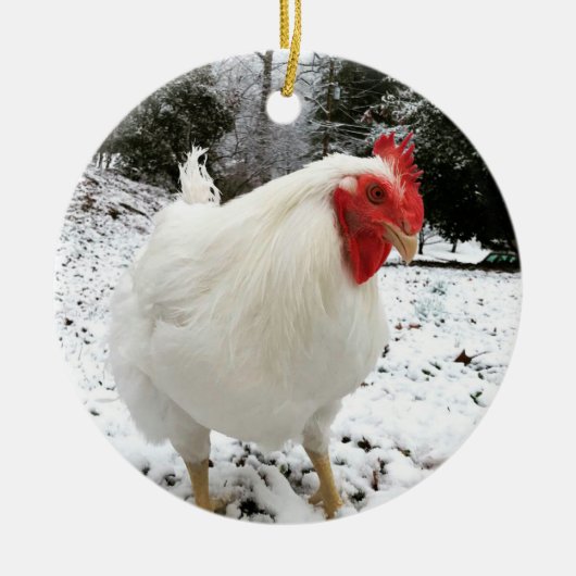 De echte Boo-kerstversiering Keramisch Ornament (Voorkant)