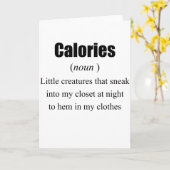 De echte definitie van calorieën kaart (Gele Bloem)