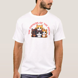 De echte eigenaren van het huis - Funny Pet Design T-shirt