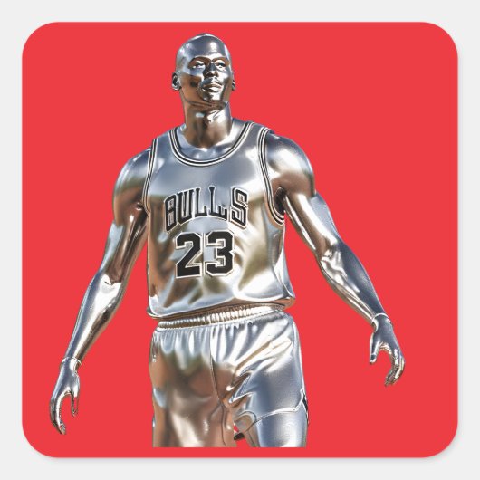 De echte geit vierkante sticker (Voorkant)