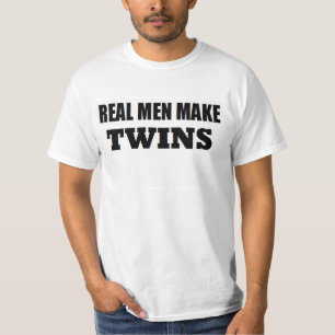 DE ECHTE MANNEN MAKEN TWINE BABY DADDY NIEUW VADER T-SHIRT