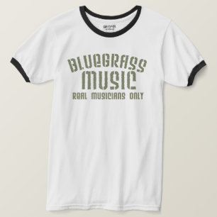 De echte muzikanten van Bluegrass Musicans alleen T-shirt