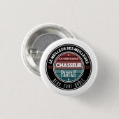 De echte perfecte jager ronde button 3,2 cm (Voorkant /achterkant)