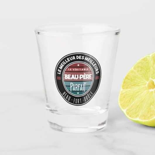 De echte, perfecte vader shot glas (Voorkant)