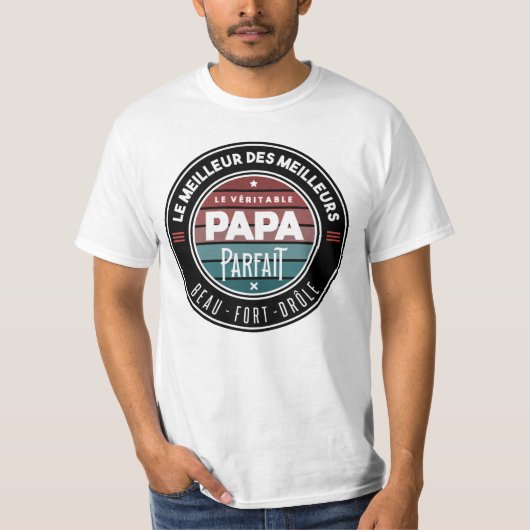 De echte perfecte vader t-shirt (Voorkant)