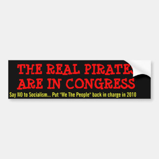 DE ECHTE PIRATEN ZIJN CONGRES, BUMPERSTICKER