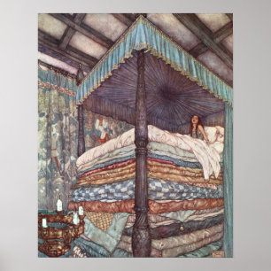 De echte prinses van Edmund Dulac Poster