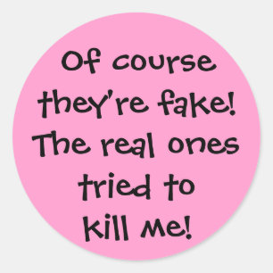 De echte "Sticker" Ronde Sticker