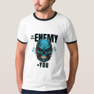 De Echte Vijand Is Jij – Schedel T-shirt