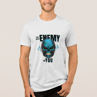 De Echte Vijand Is Jij – Schedel Tri-Blend Shirt