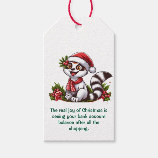 De echte vreugde van Kerstmis Cadeaulabel (Voorkant)