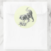 De echte wilde dingen ronde sticker (Tas)