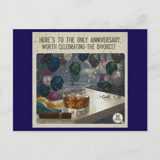 De echtscheiding (M) Feestdagenkaart (Voorkant)