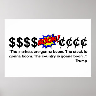 De economie gaat boomen poster