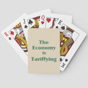 De economie is aan het Tariffiëren Pokerkaarten