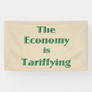 De economie is aan het Tariffiëren Spandoek