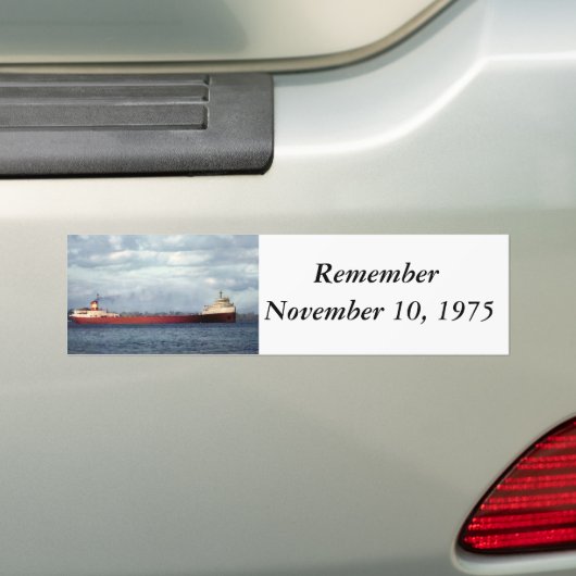 De Edmund Fitzgerald Bumpersticker (Op auto)