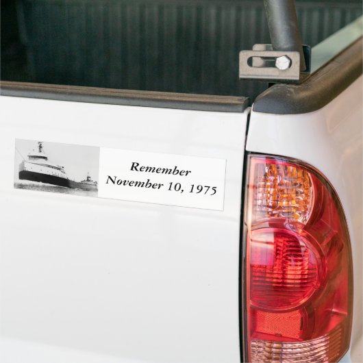 De Edmund Fitzgerald Bumpersticker (Op Truck)