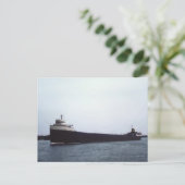 De Edmund Fitzgerald op de St. Clair Briefkaart (Staand voorkant)