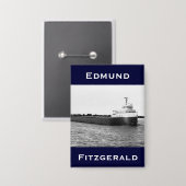 De Edmund Fitzgerald op de St. Clair Button (Voorkant / Achterkant)