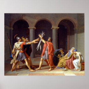 De eed van de Horatii, 1784 Poster