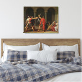 De eed van Horatii, 1784 Canvas Afdruk (Insitu (Slaapkamer))