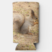 De eekhoorn eet een moerfoto (Achterkant)