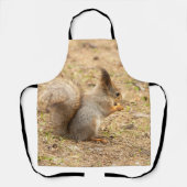 De eekhoorn eet een moerfoto schort (Voorkant)