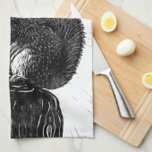 De eekhoorn en de eikel theedoek (Quarter Fold)