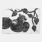 De eekhoorn en de eikel theedoek (Horizontaal)