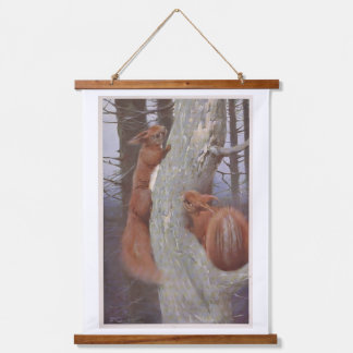 DE EEKHOORN (Sciurus vulgaris) Hangend Wandkleed