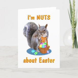 De Eekhoorn van Pasen Feestdagen Kaart