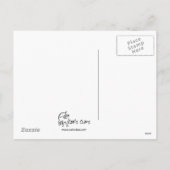 De Eekhoorn van Pasen met het Briefkaart van het (Achterkant)