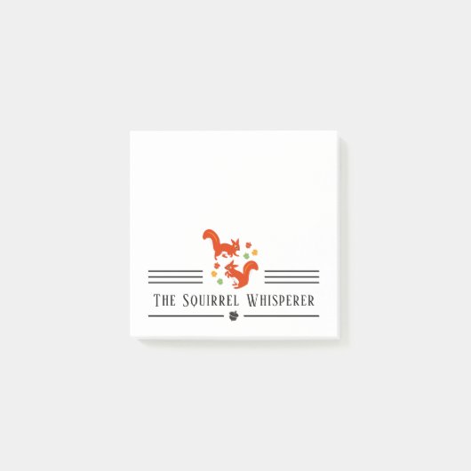 De eekhoorn Whisperer Post-it® Notes (Voorkant)