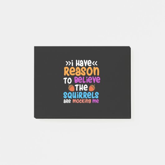 De eekhoorns maken me vast post-it® notes (Voorkant)