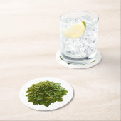 De eekkoning | Het Groene Man Ronde Kartonnen Onderzetter (Insitu)