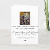 De EENDEN die van de WILDE EEND het Wenskaart van Kaart (Achterkant)