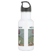 De Eenden lopen Waterfles (Achterkant)